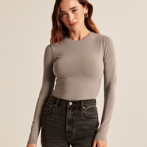 SALE!✨ A&F // Cotton Seamless Crewneck Bodysuit